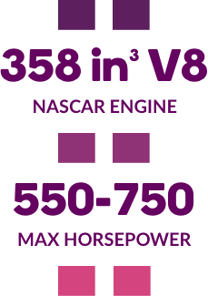 Engine Stats, 358 in V8, 550-750 Max Horsepower